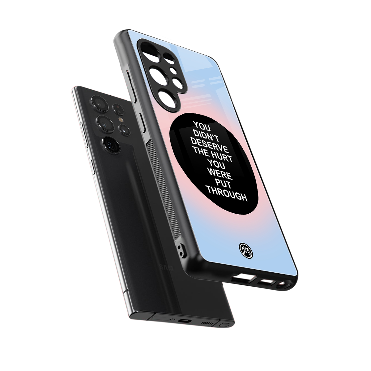hurt back phone cover | glass case for samsung galaxy s25 ultra