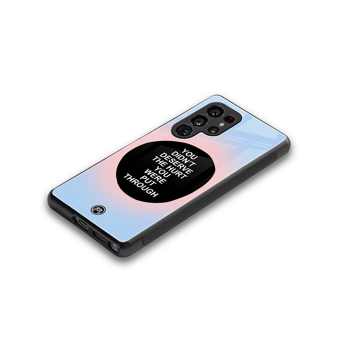hurt back phone cover | glass case for samsung galaxy s25 ultra