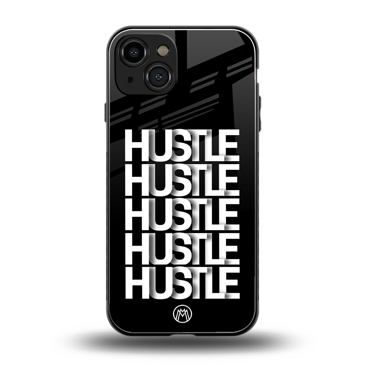 hustle back phone cover | glass case for iphone 15