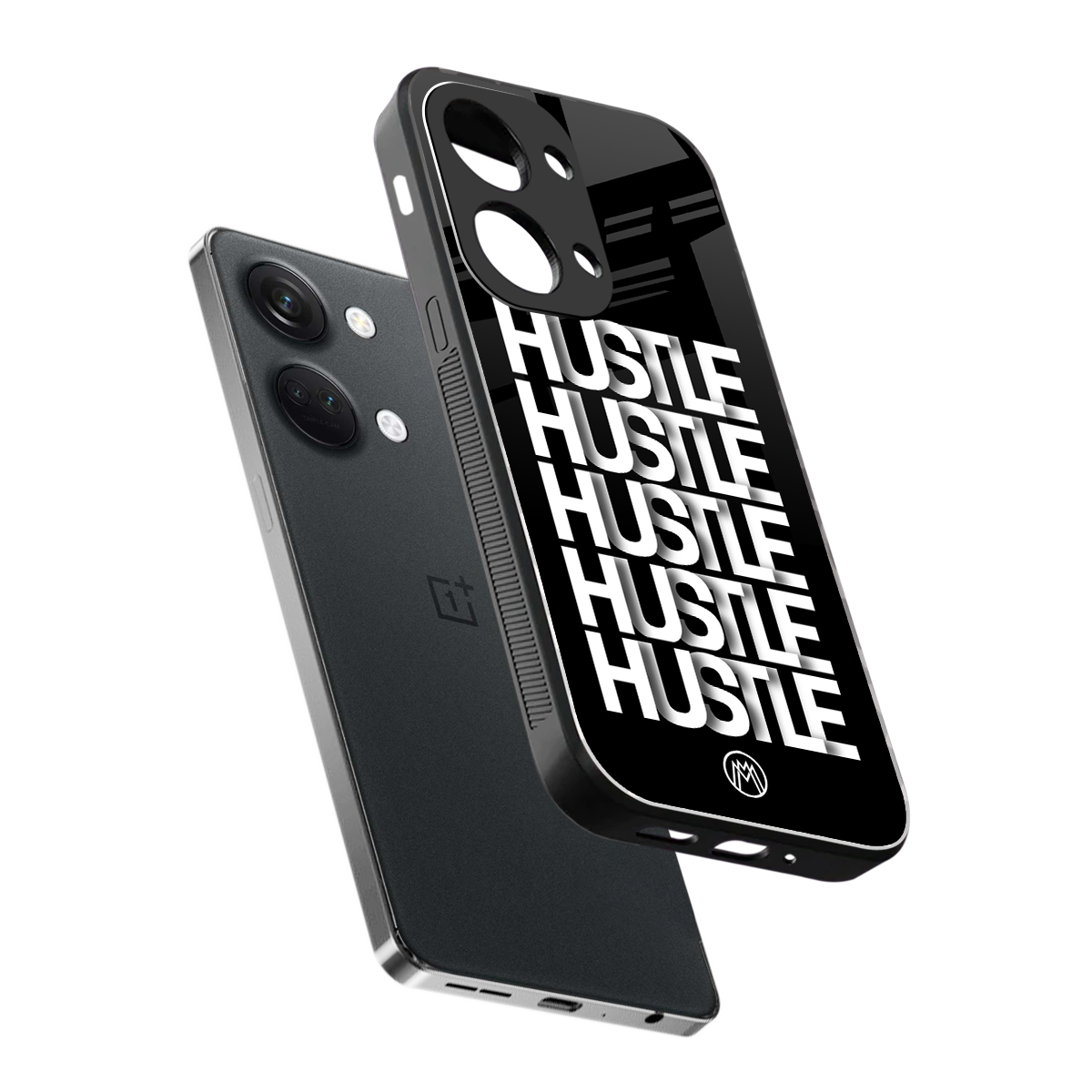 hustle back phone cover | glass case for oneplus nord 3