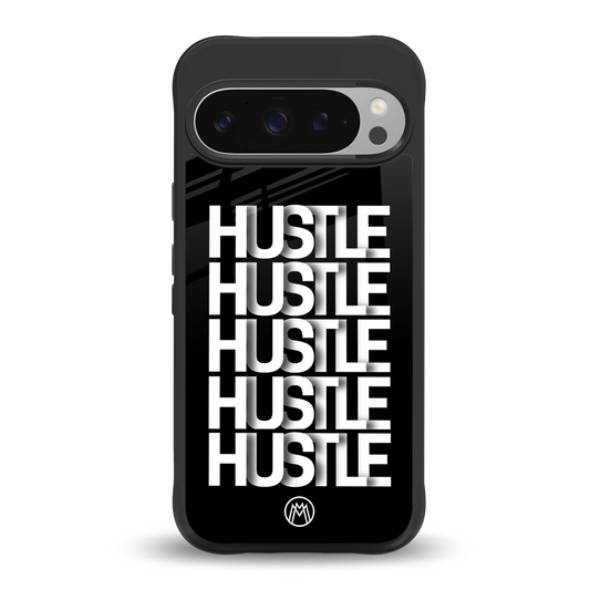hustle back phone cover | glass case for google pixel 9 pro