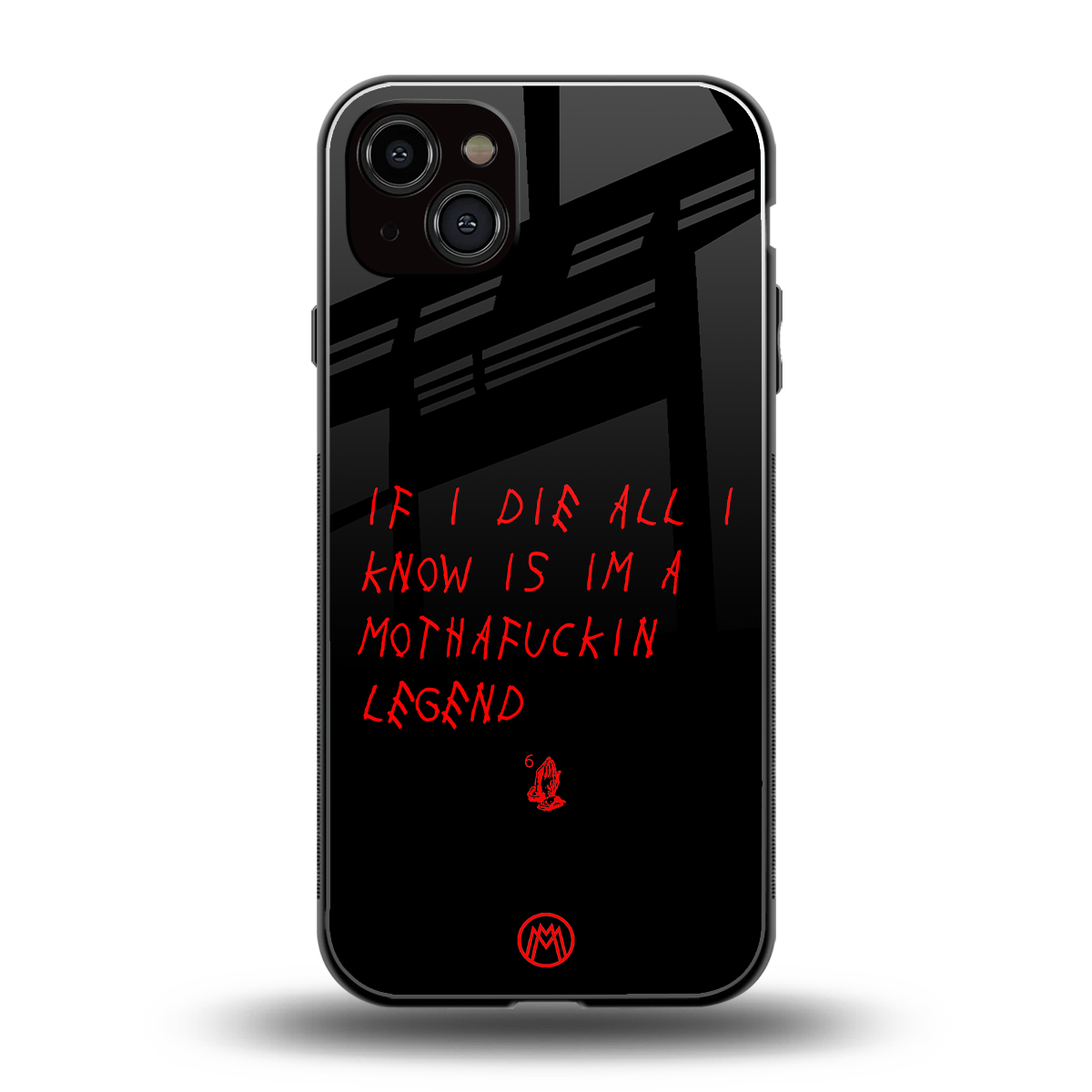 i am a legend back phone cover | glass case for iphone 14 plus