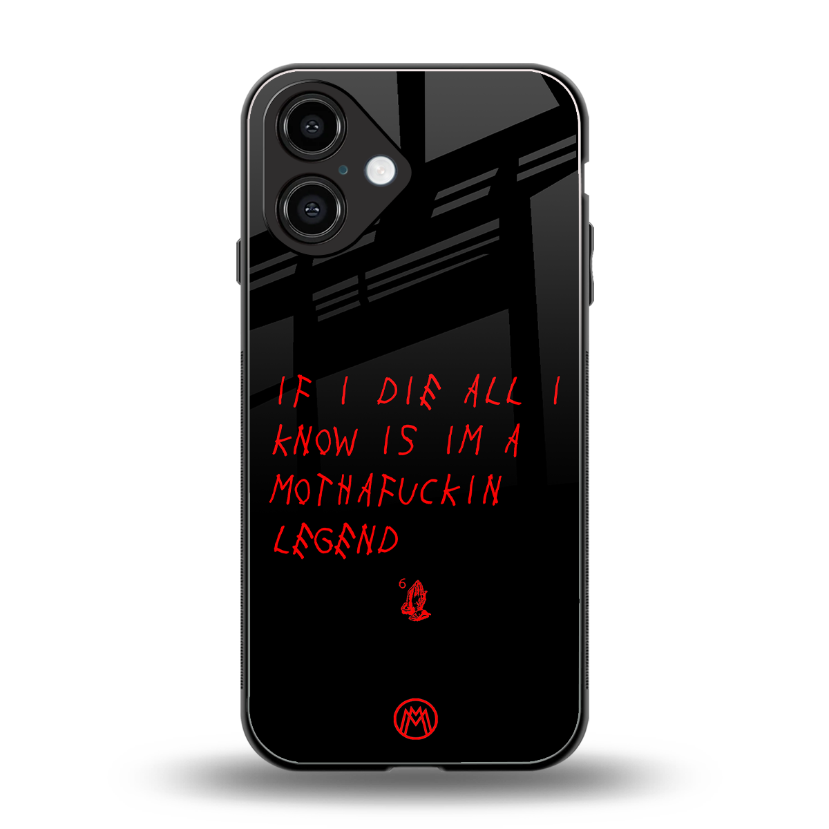 i am a legend back phone cover | glass case for iphone 16