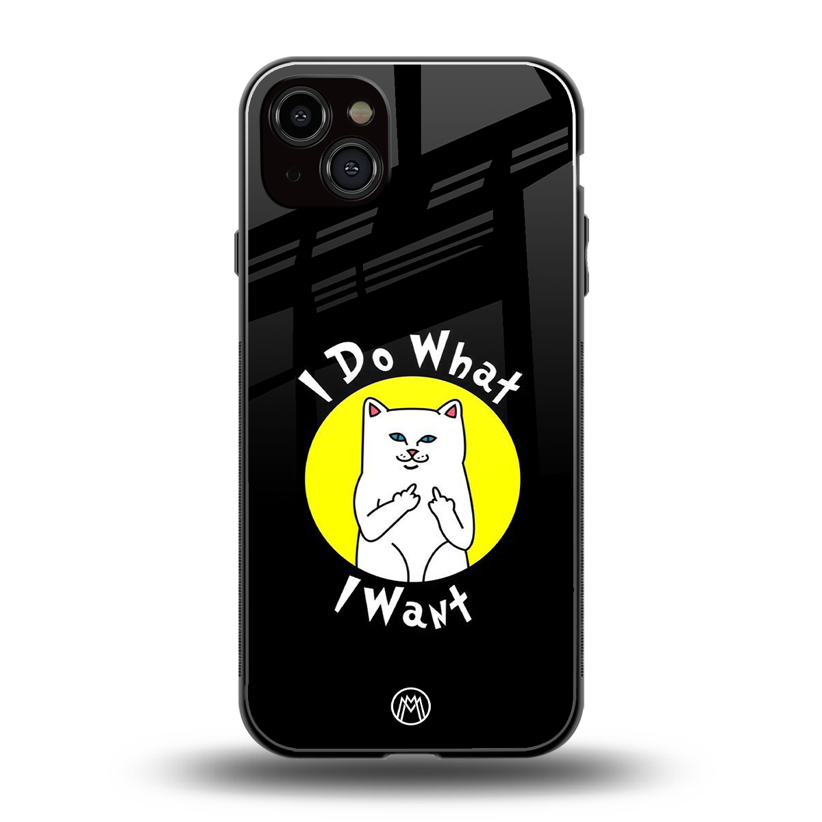 i do what i want back phone cover | glass case for iphone 14 plus