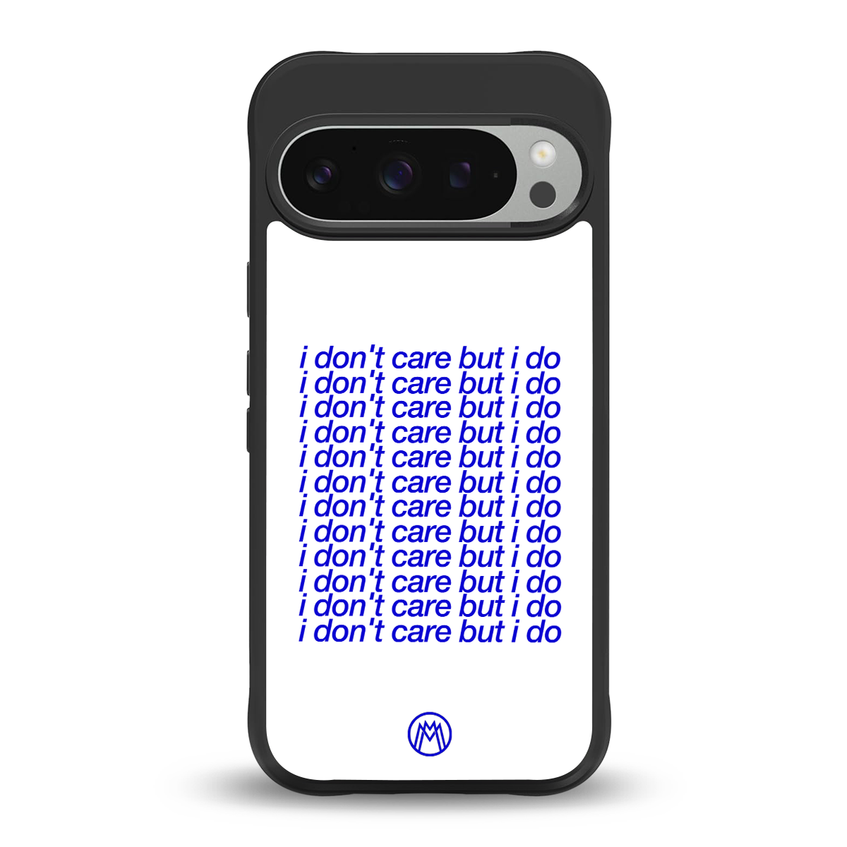 i don't care but i do back phone cover | glass case for google pixel 9 pro