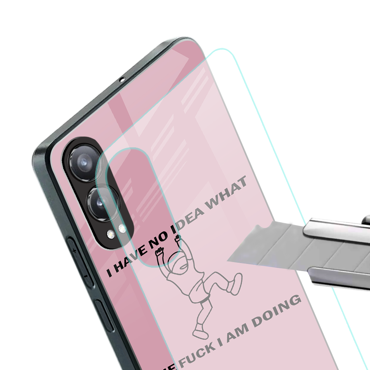 i have no idea back phone cover | glass case for oneplus nord ce 4 lite