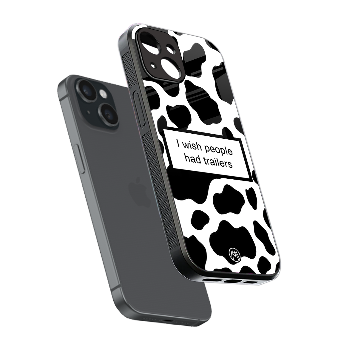 i wish people had trailers back phone cover | glass case for iphone 13 mini