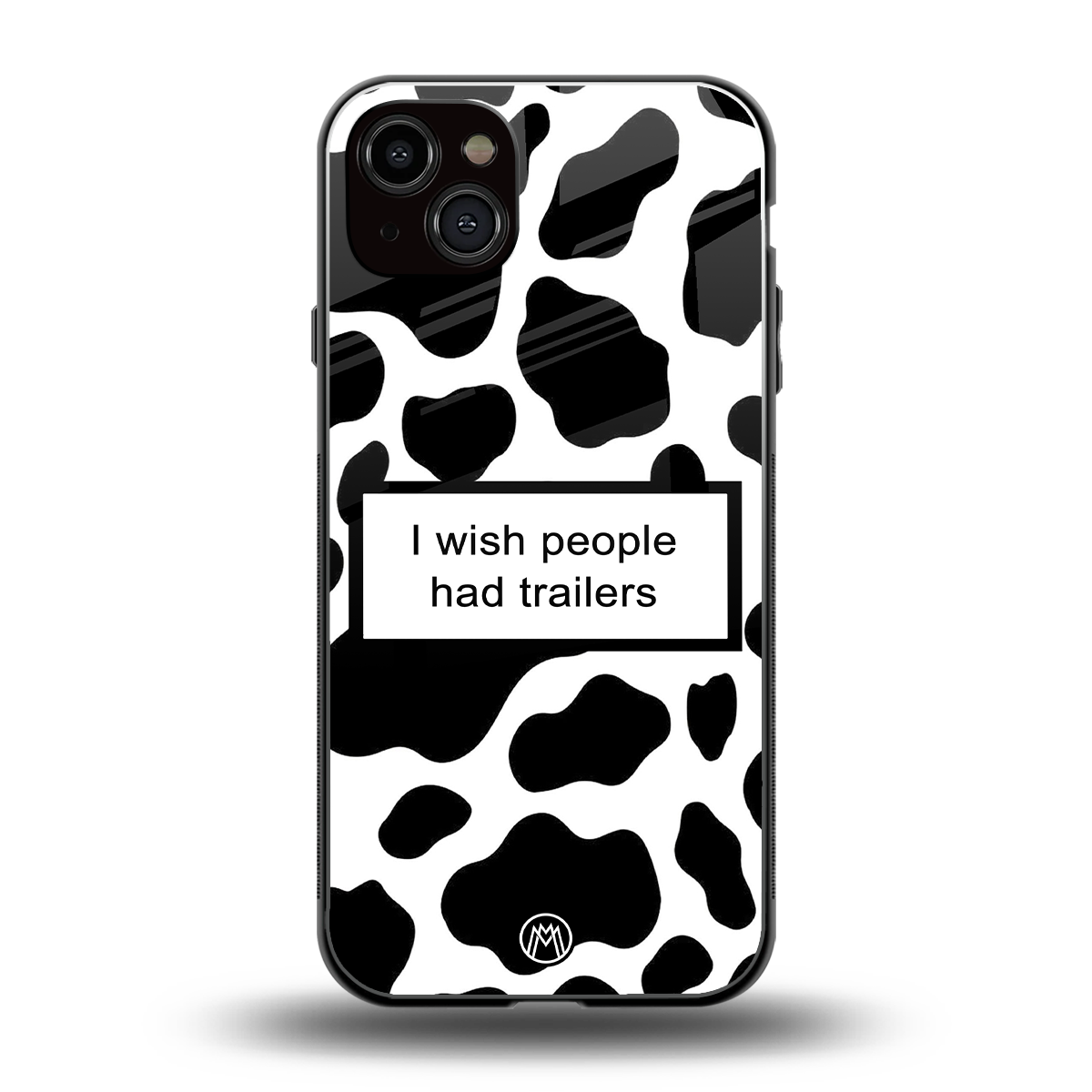 i wish people had trailers back phone cover | glass case for iphone 15 plus