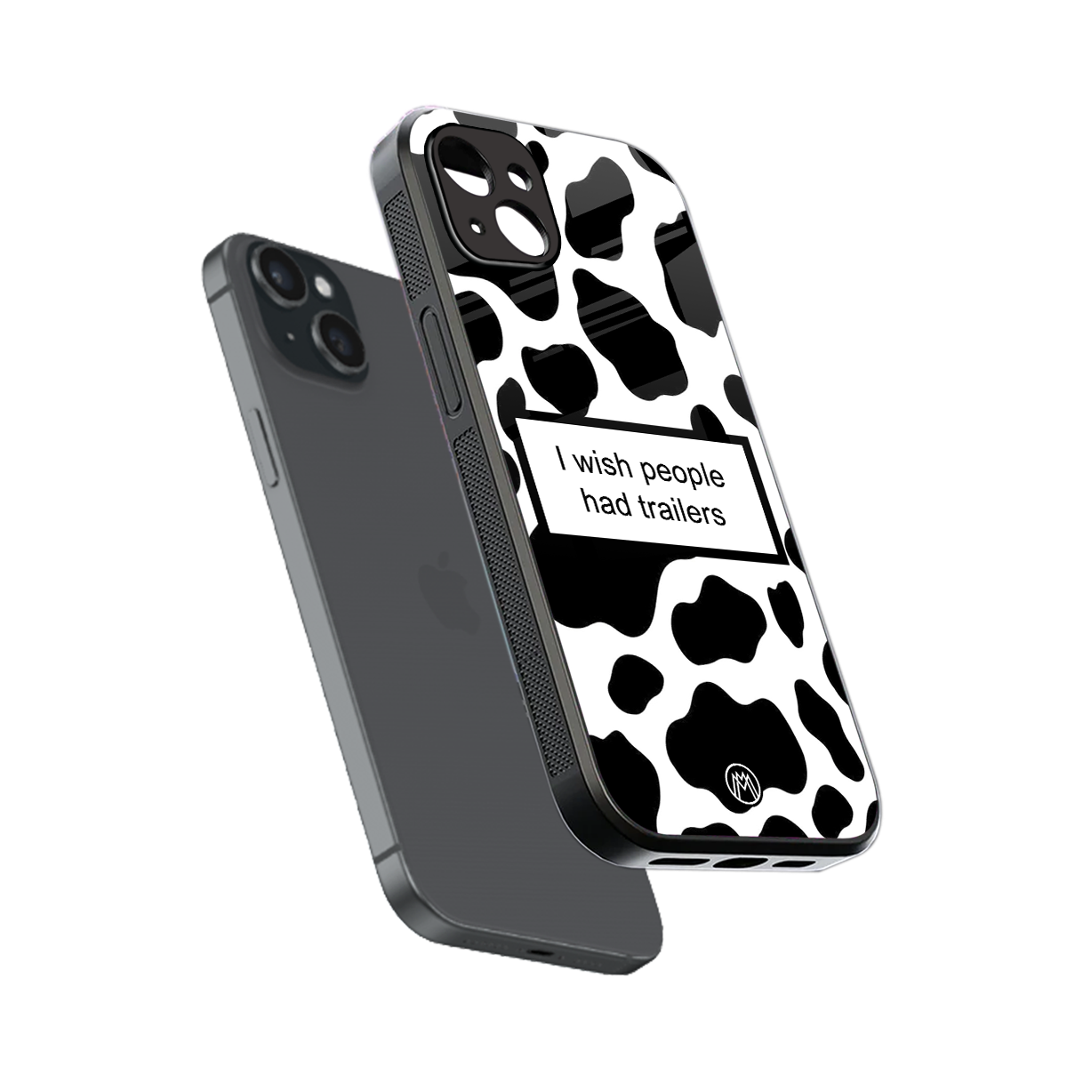 i wish people had trailers back phone cover | glass case for iphone 15 plus