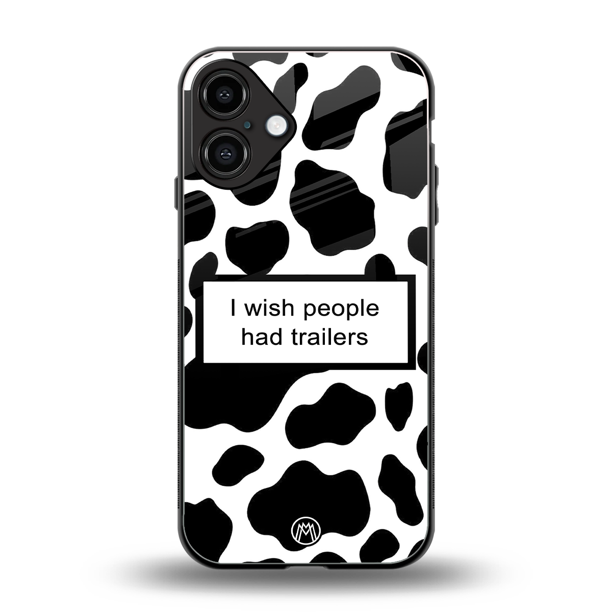 i wish people had trailers back phone cover | glass case for iphone 16 plus