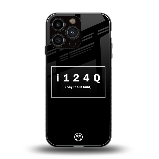 i124q back phone cover | glass case for iphone 14 pro max