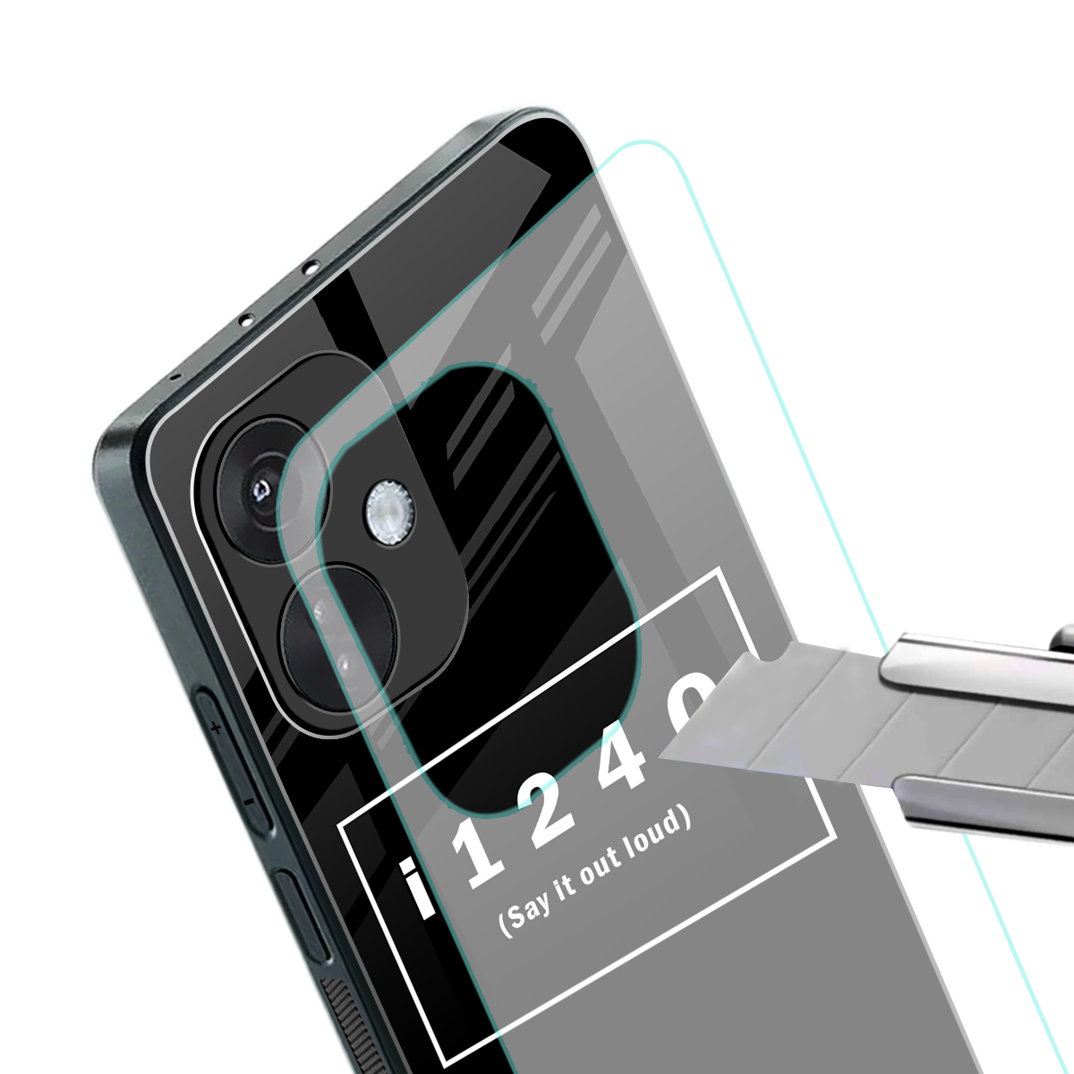 i124q back phone cover | glass case for oneplus nord ce 3