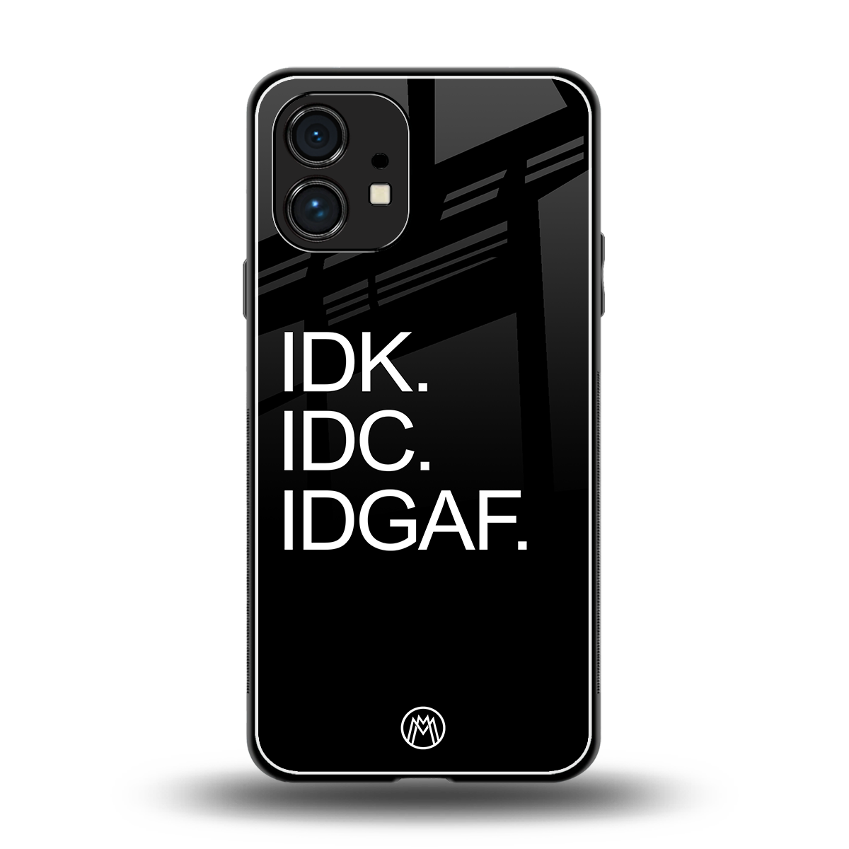 idgaf back phone cover | glass case for nothing phone 1