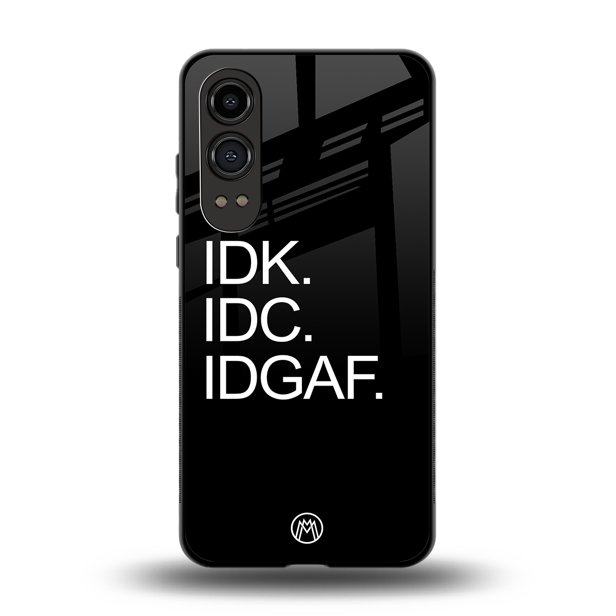 idgaf back phone cover | glass case for oneplus nord ce 4 lite