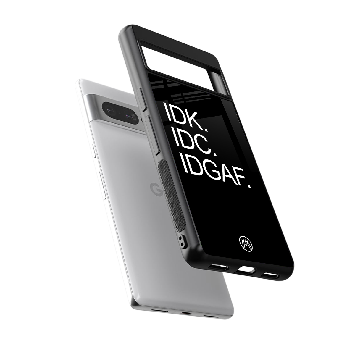 idgaf back phone cover | glass case for google pixel 7 pro