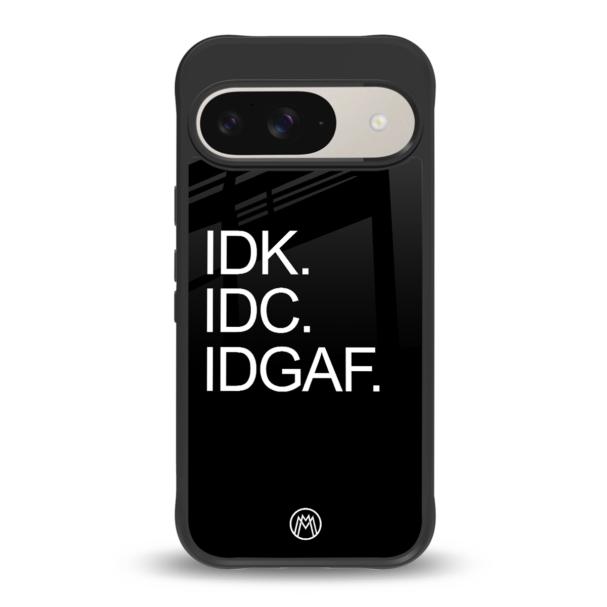 idgaf back phone cover | glass case for google pixel 9