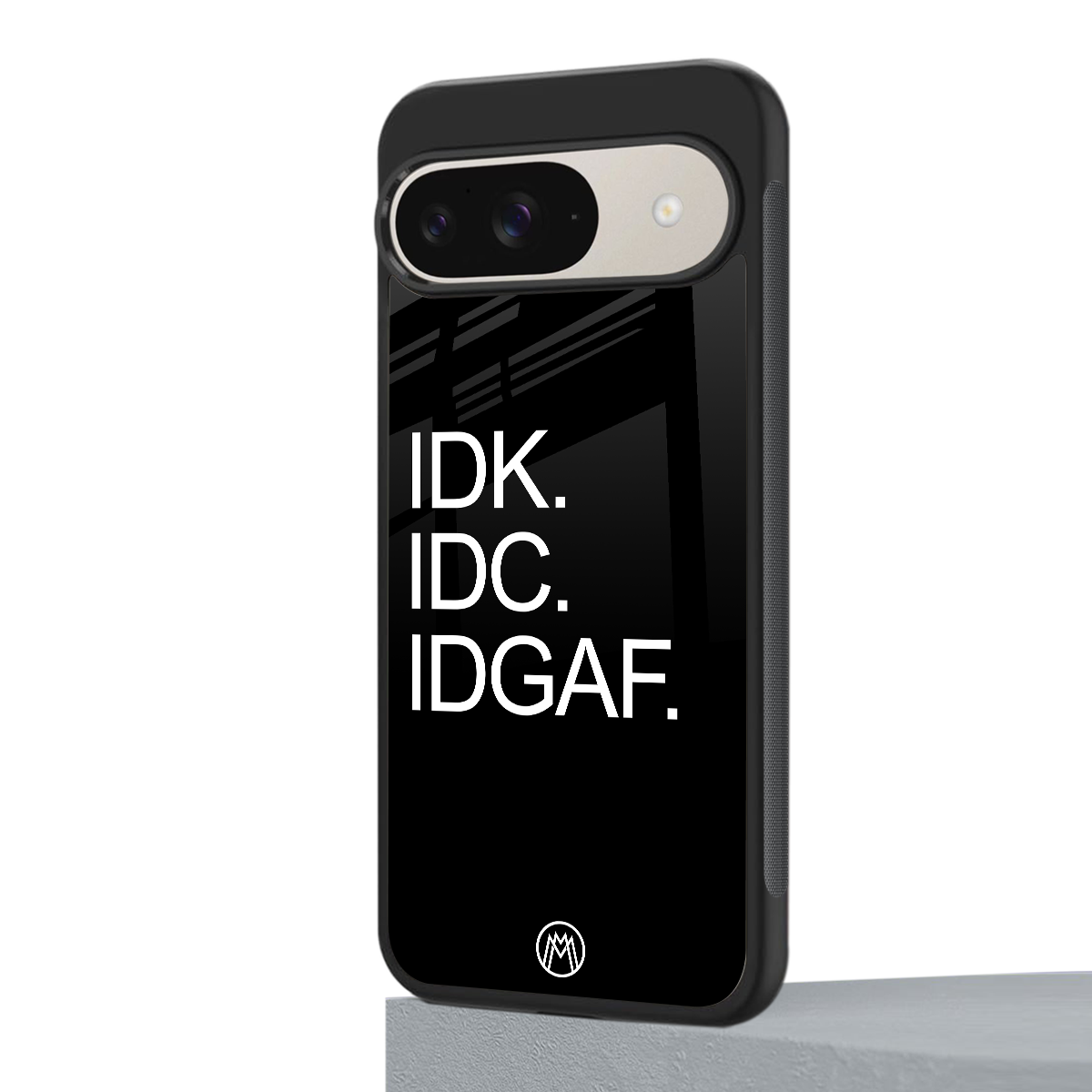 idgaf back phone cover | glass case for google pixel 9
