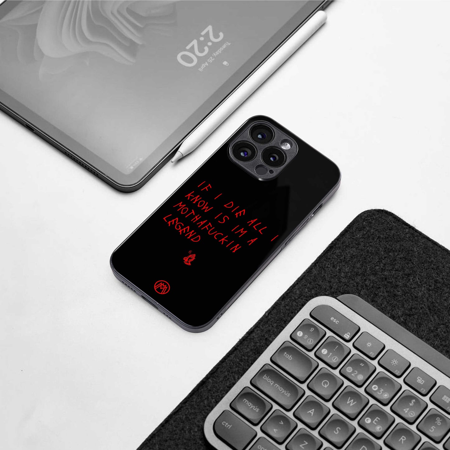 i am a legend back phone cover | glass case for iphone 13 pro max