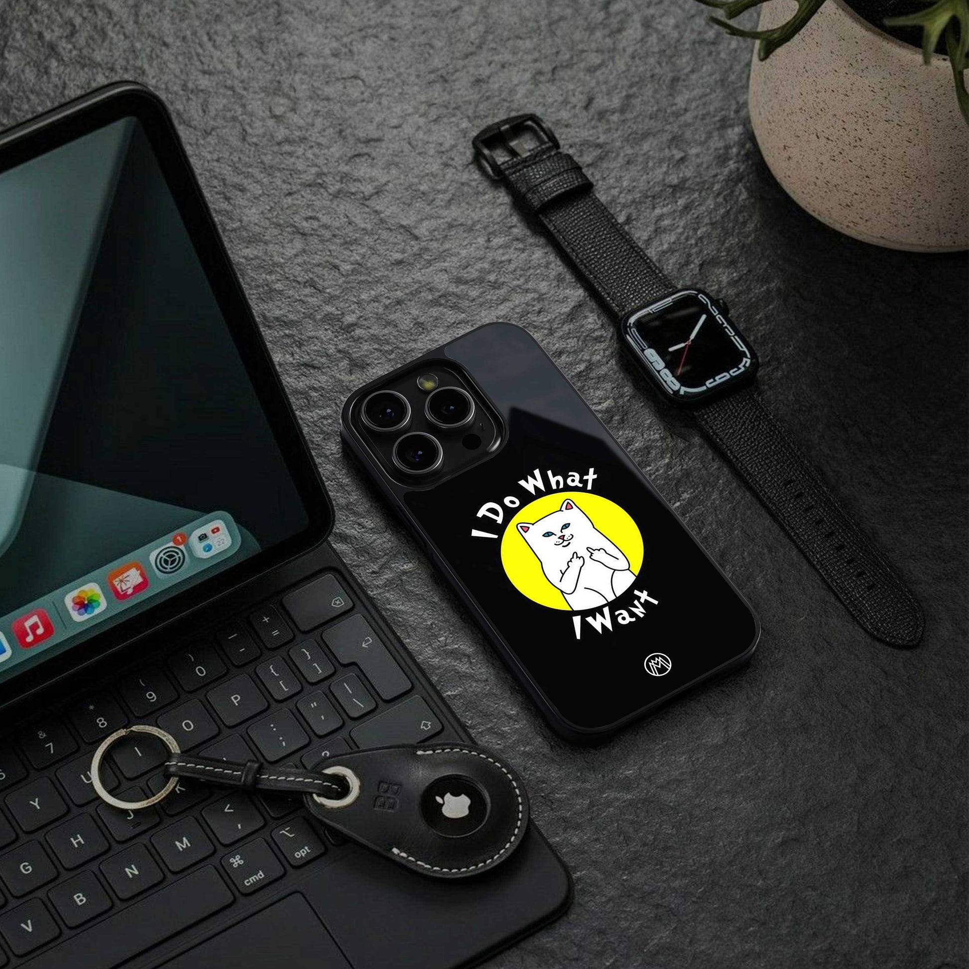 i do what i want back phone cover | glass case for iphone 13