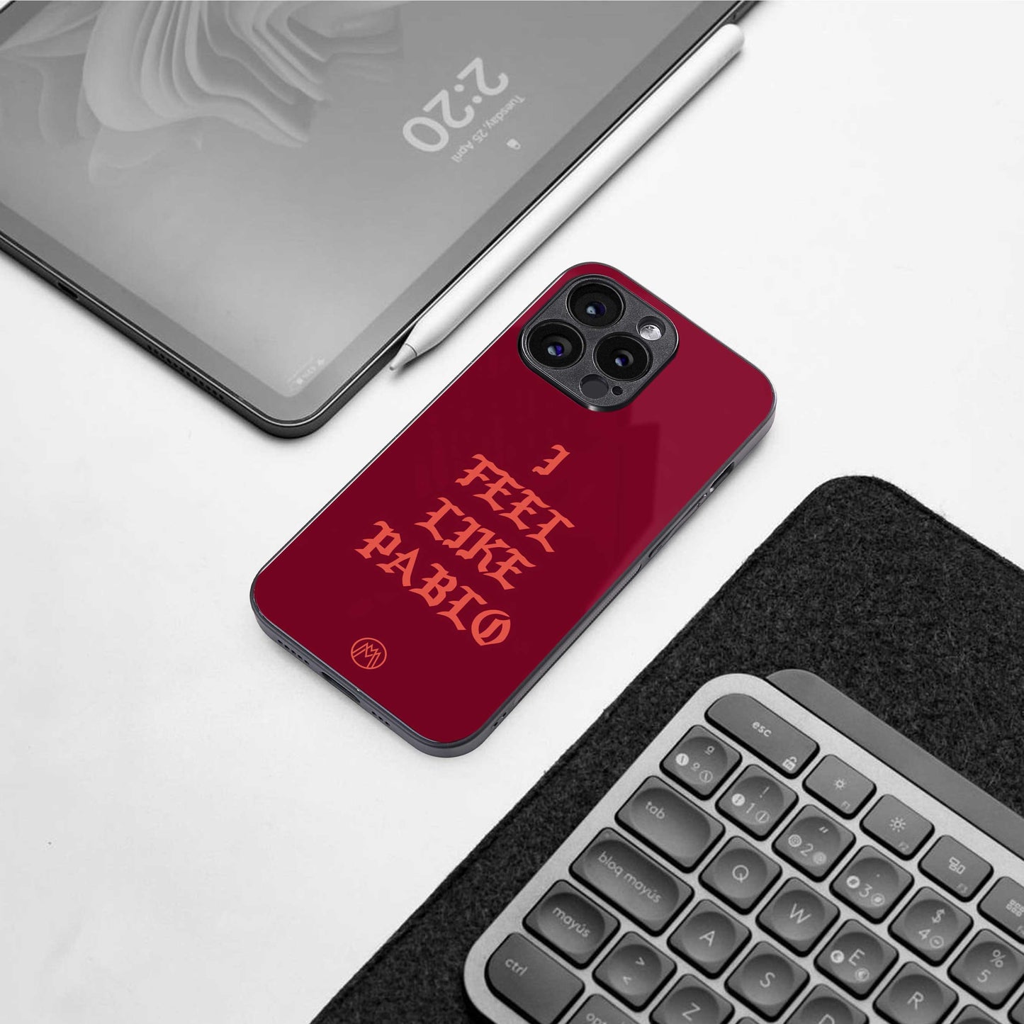 i feel like pablo back phone cover | glass case for iphone 13 pro