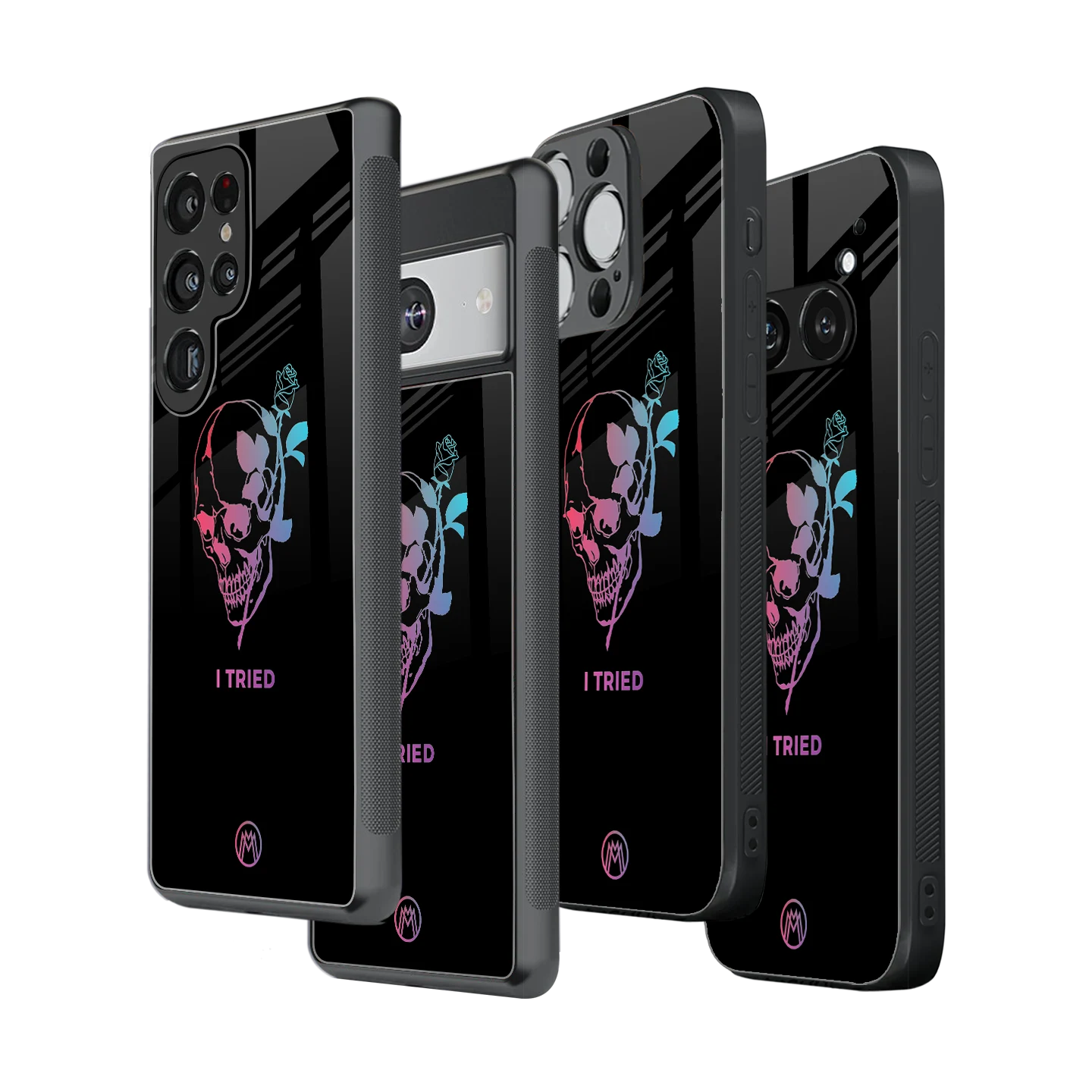 Stylish Glass Back Case for All Smartphones โ iPhone, Samsung, OnePlus, Pixel, Redmi, Oppo, Vivo, Motorola