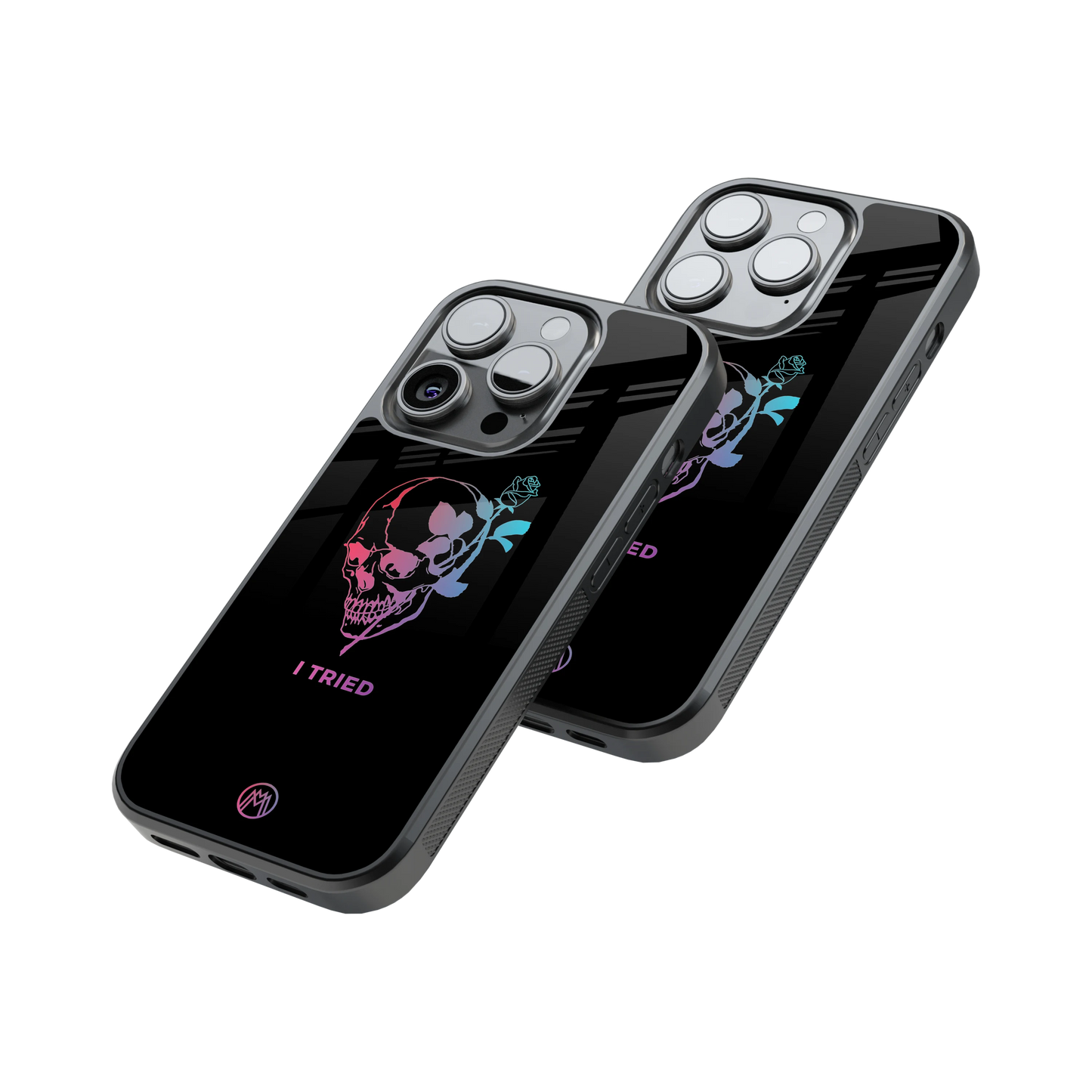 Protective Glass Back Phone Case Compatible with iPhone, Samsung, OnePlus, Pixel & More