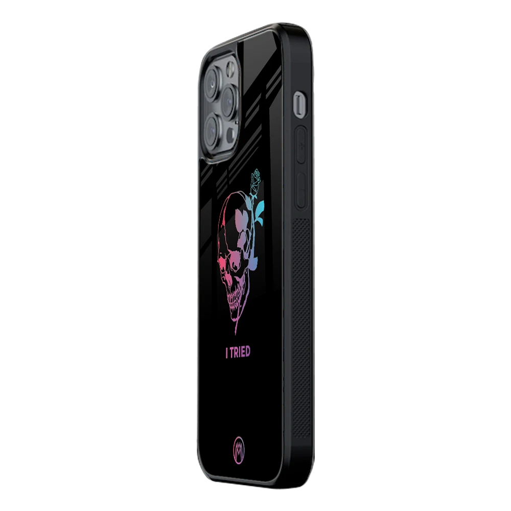 Slim Glass Back Phone Case for Multiple Brands โ iPhone, Samsung, Redmi, OnePlus, Oppo, Vivo