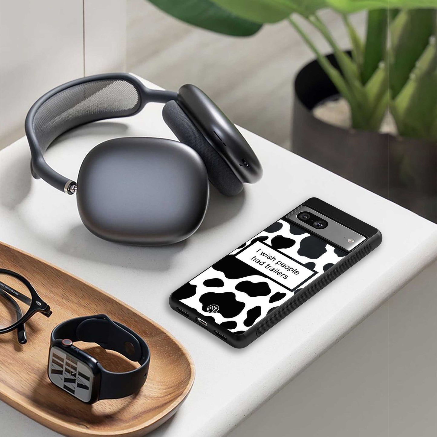 i wish people had trailers back phone cover | glass case for nothing phone 1