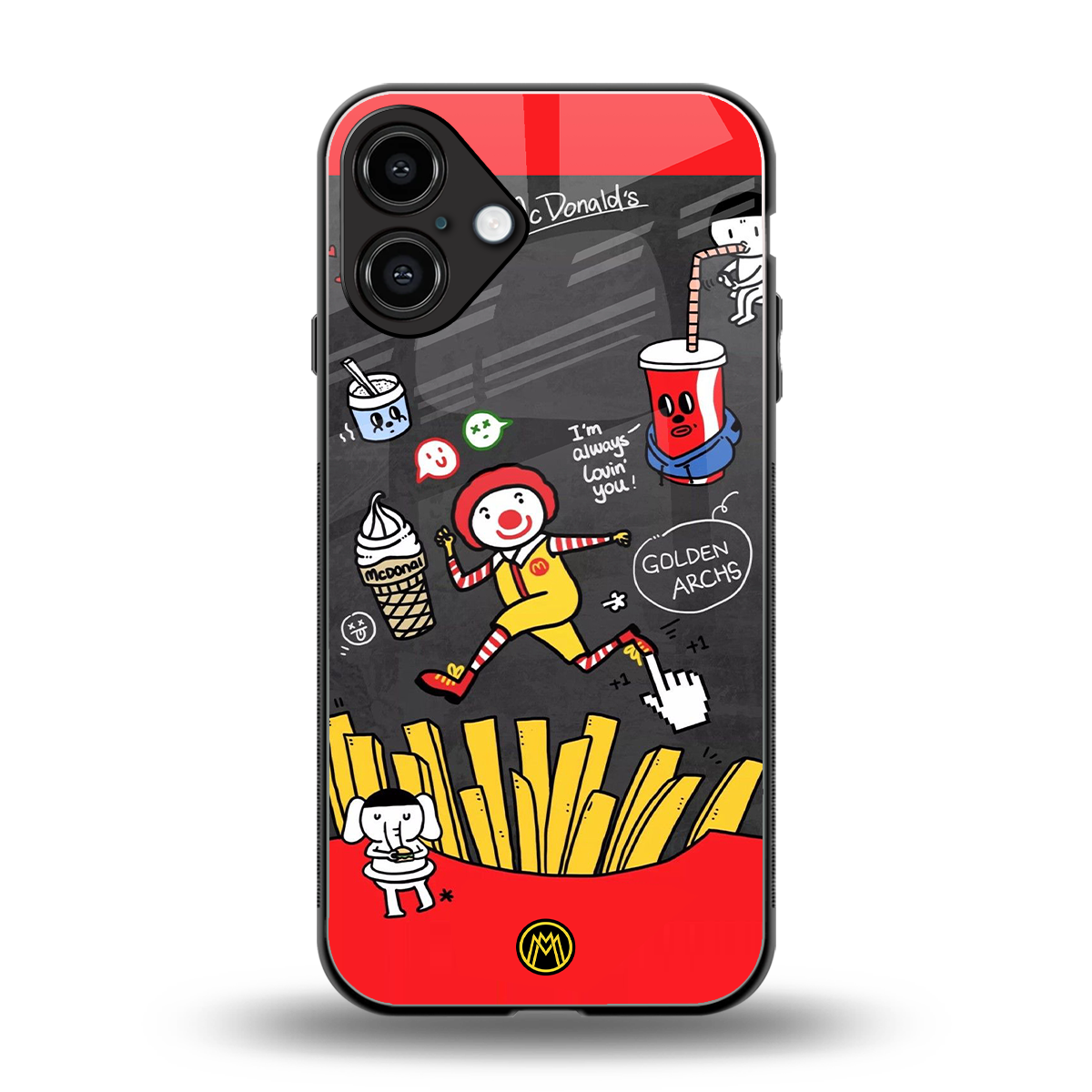 i'm always lovin' you back phone cover | glass case for iphone 16 plus