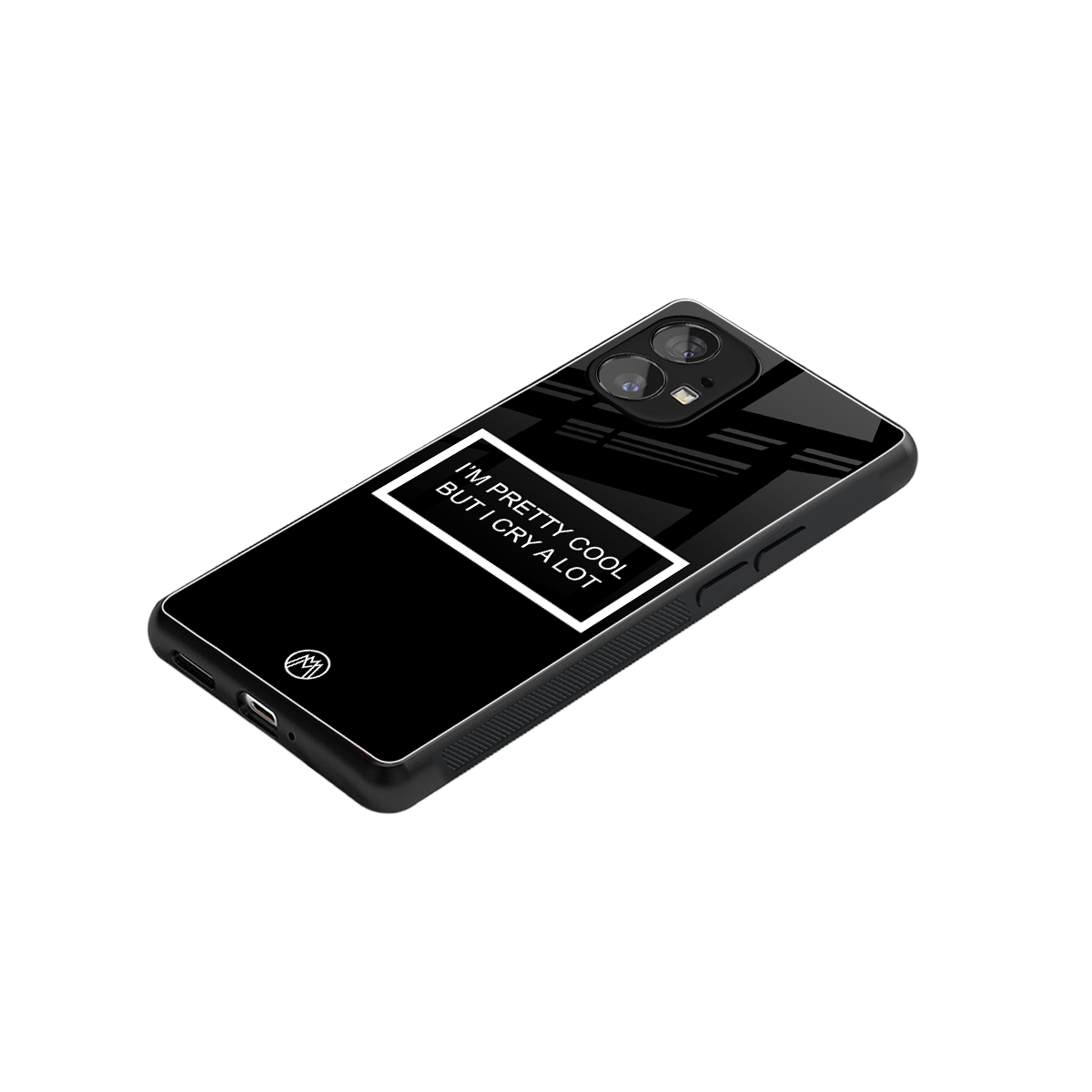 i'm pretty cool black edition back phone cover | glass case for nothing phone 1
