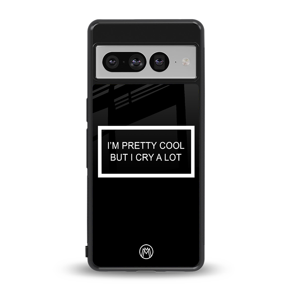 i'm pretty cool black edition back phone cover | glass case for google pixel 7 pro