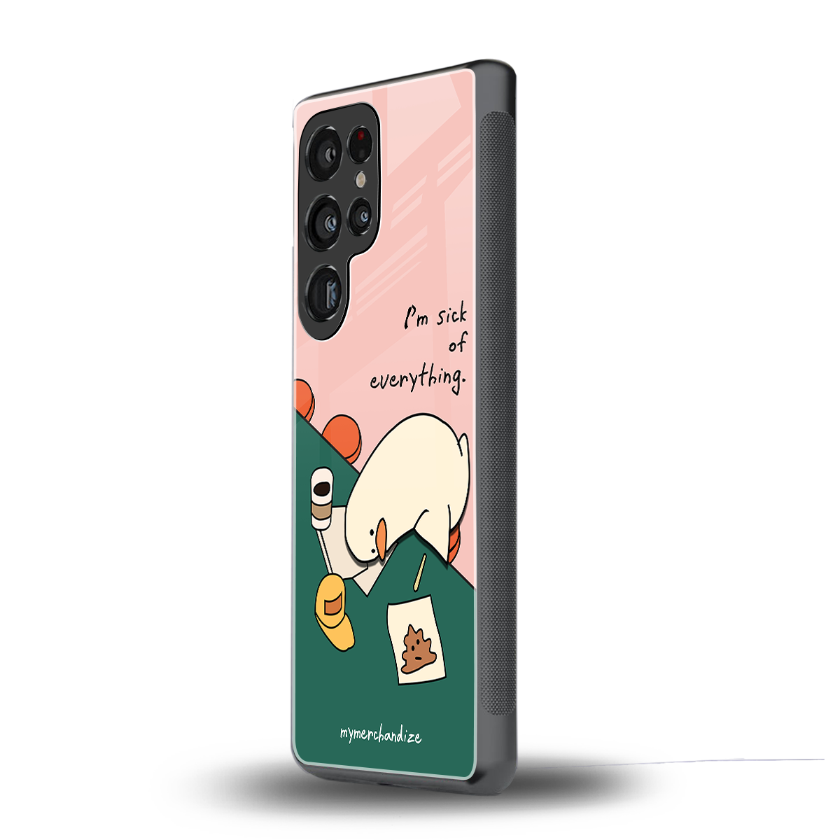 i'm sick of everything back phone cover | glass case for samsung galaxy s25 ultra