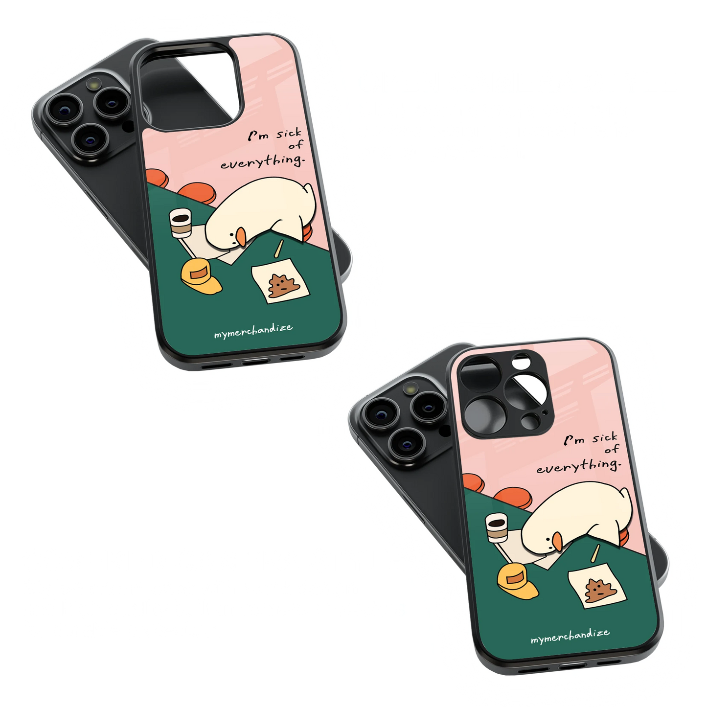 Trendy Glass Back Mobile Case for iPhone, Samsung, Redmi, OnePlus, Google Pixel, Motorola