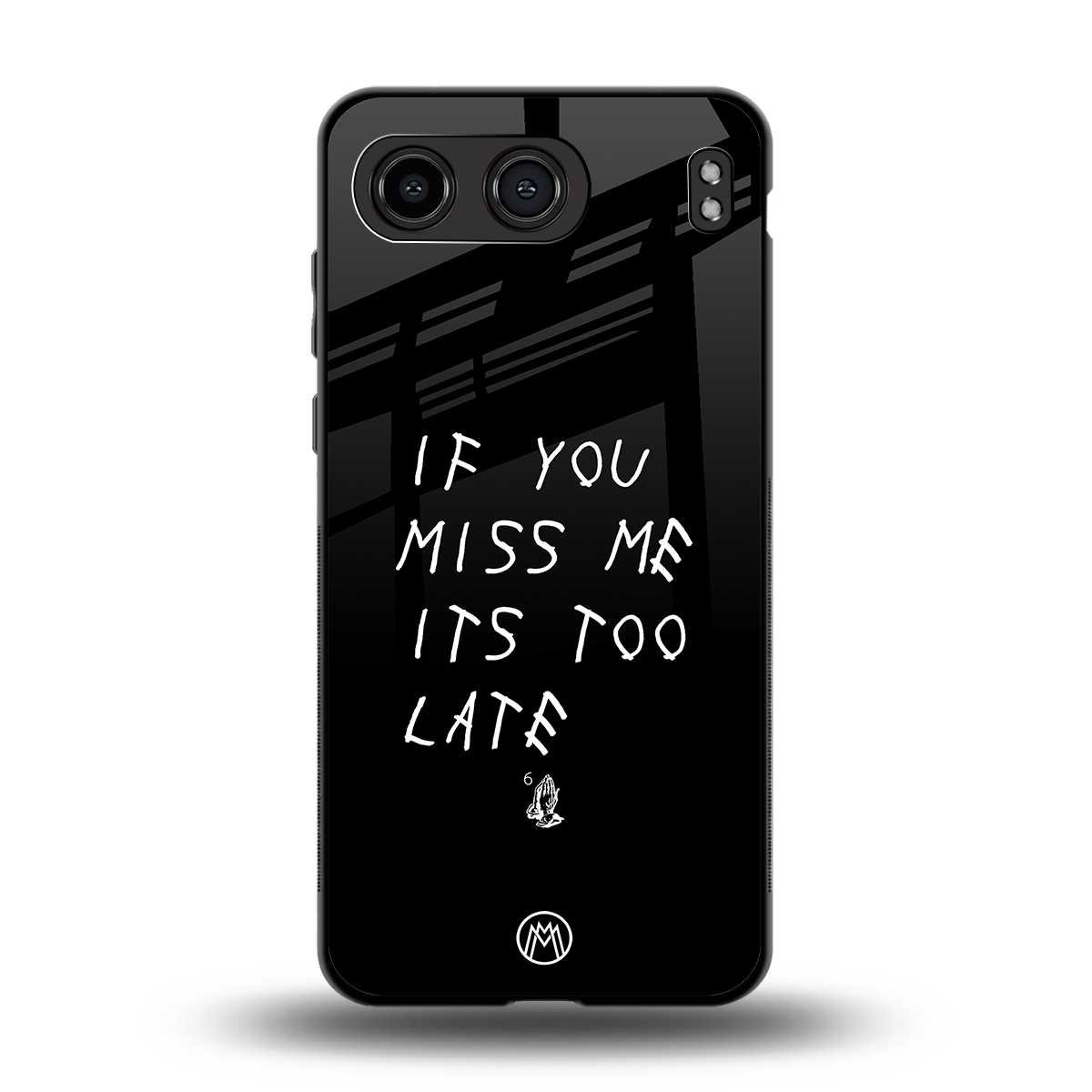 if you miss me its too late back phone cover | glass case for oneplus nord 4