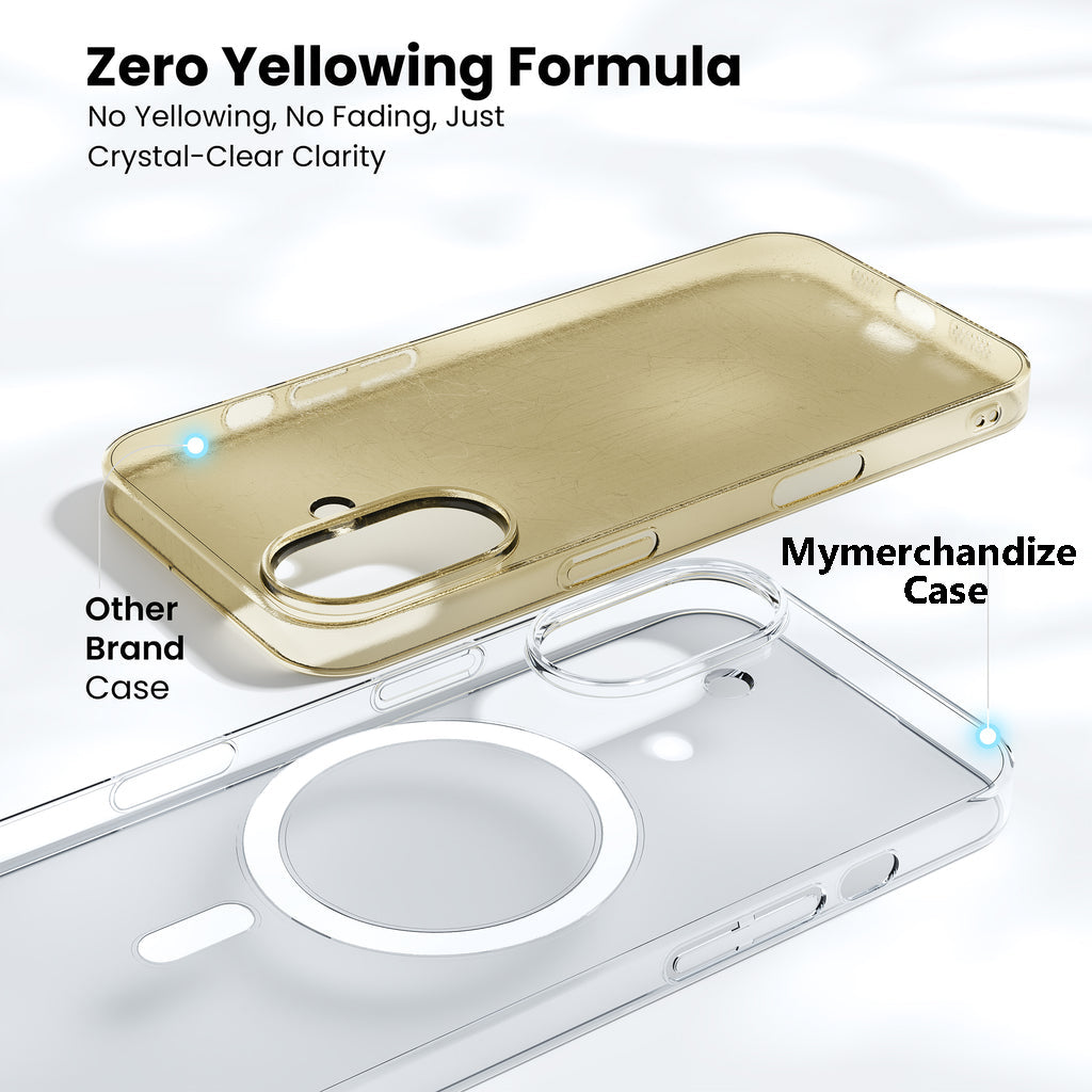 Anti Yellow Magsafe Clear Case for iPhone 17