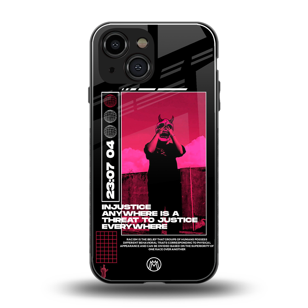 injustice back phone cover | glass case for iphone 13 mini