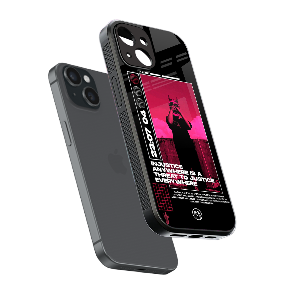 injustice back phone cover | glass case for iphone 13 mini