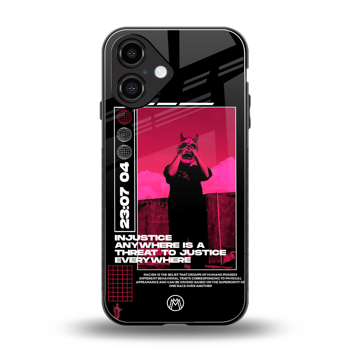 injustice back phone cover | glass case for iphone 16