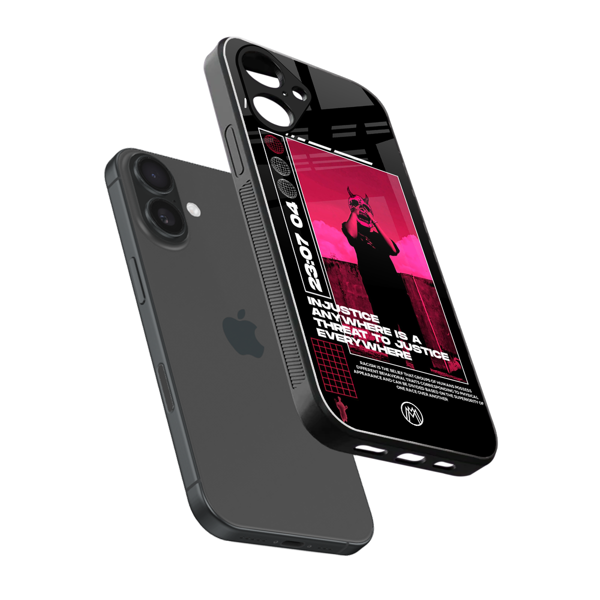 injustice back phone cover | glass case for iphone 16