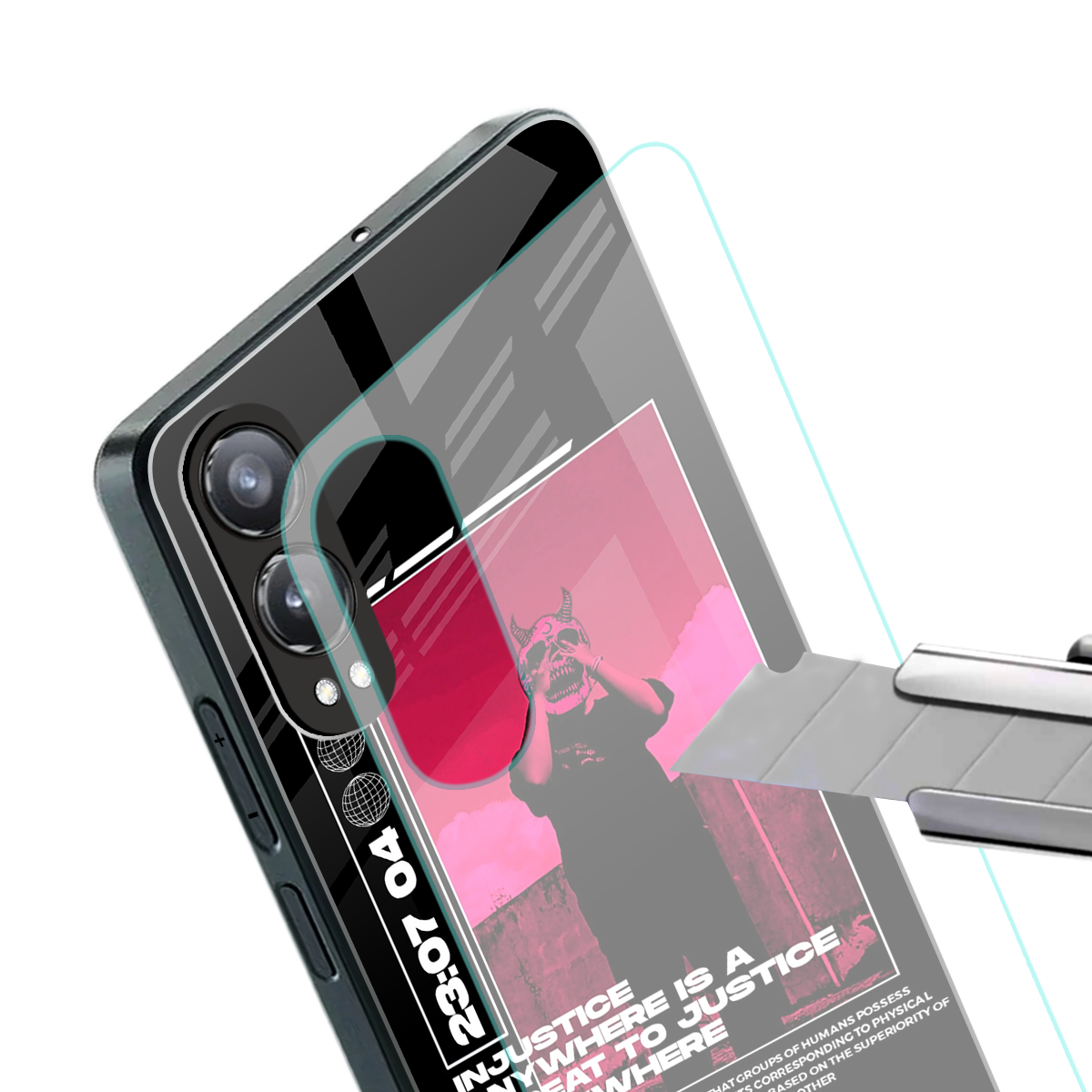 injustice back phone cover | glass case for oneplus nord ce 4 lite