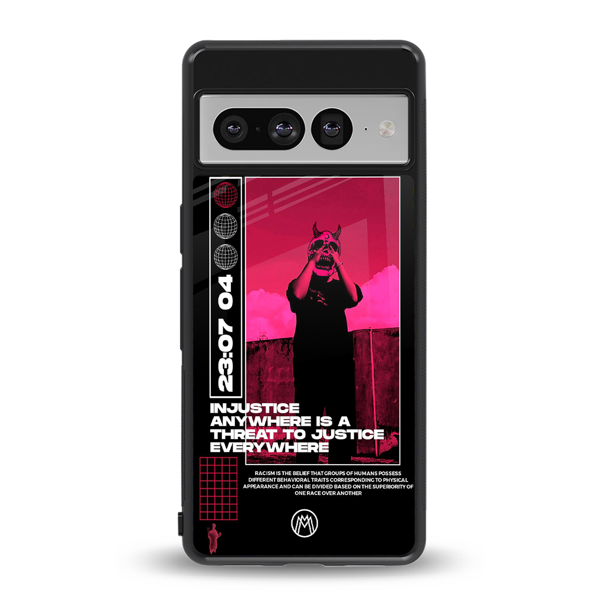 injustice back phone cover | glass case for google pixel 7 pro