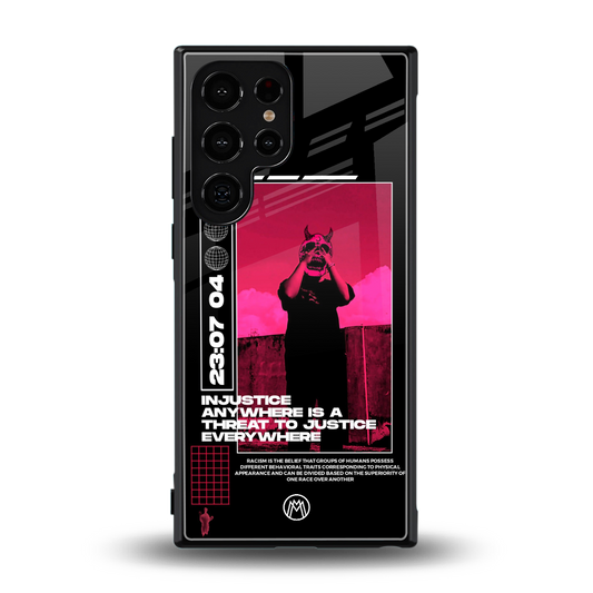 injustice back phone cover | glass case for samsung galaxy s24 ultra