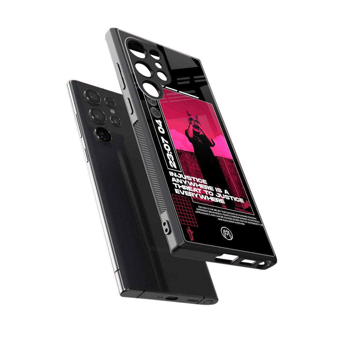 injustice back phone cover | glass case for samsung galaxy s24 ultra