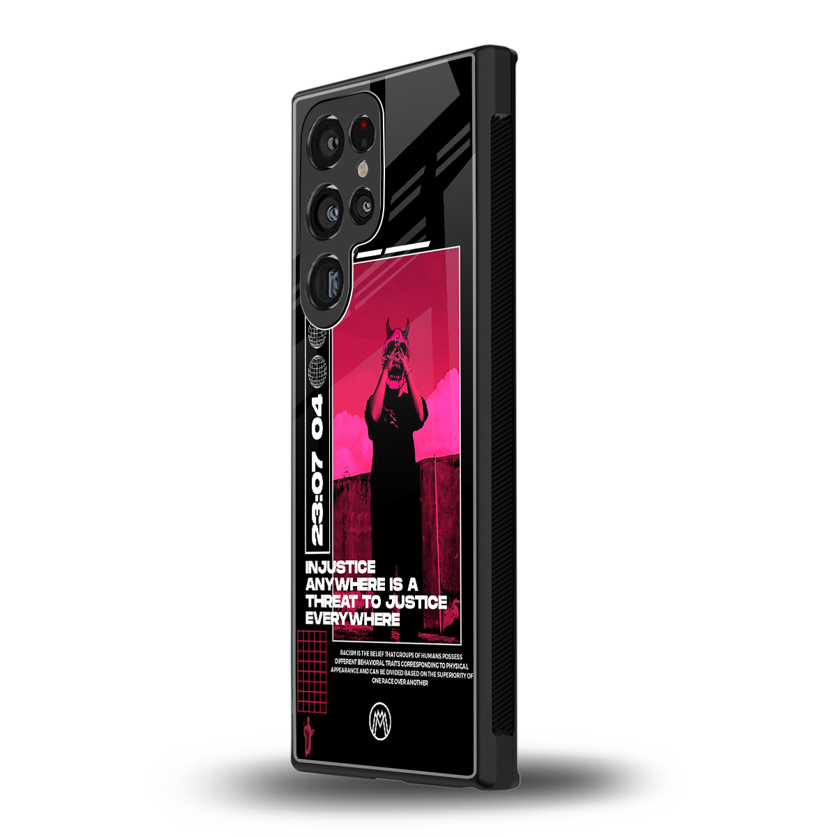 injustice back phone cover | glass case for samsung galaxy s24 ultra
