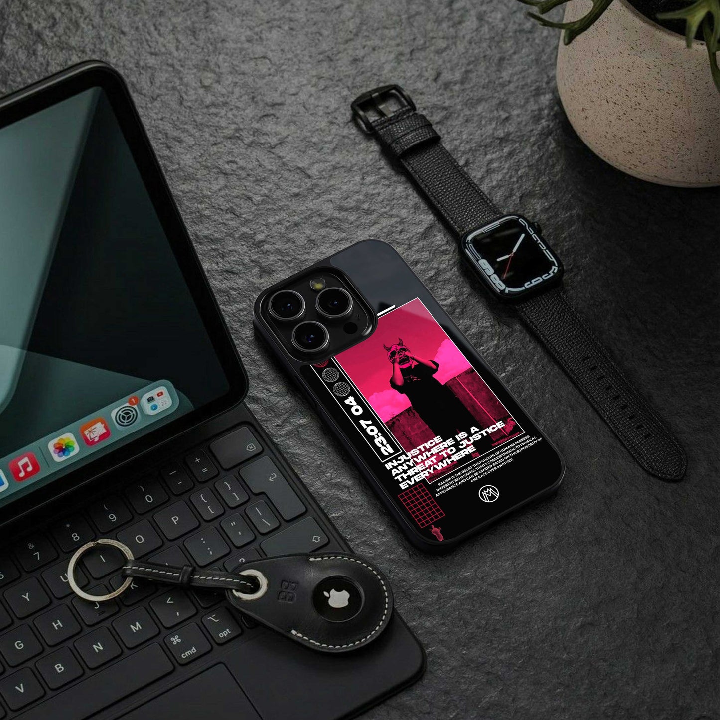 injustice back phone cover | glass case for iphone 13 mini