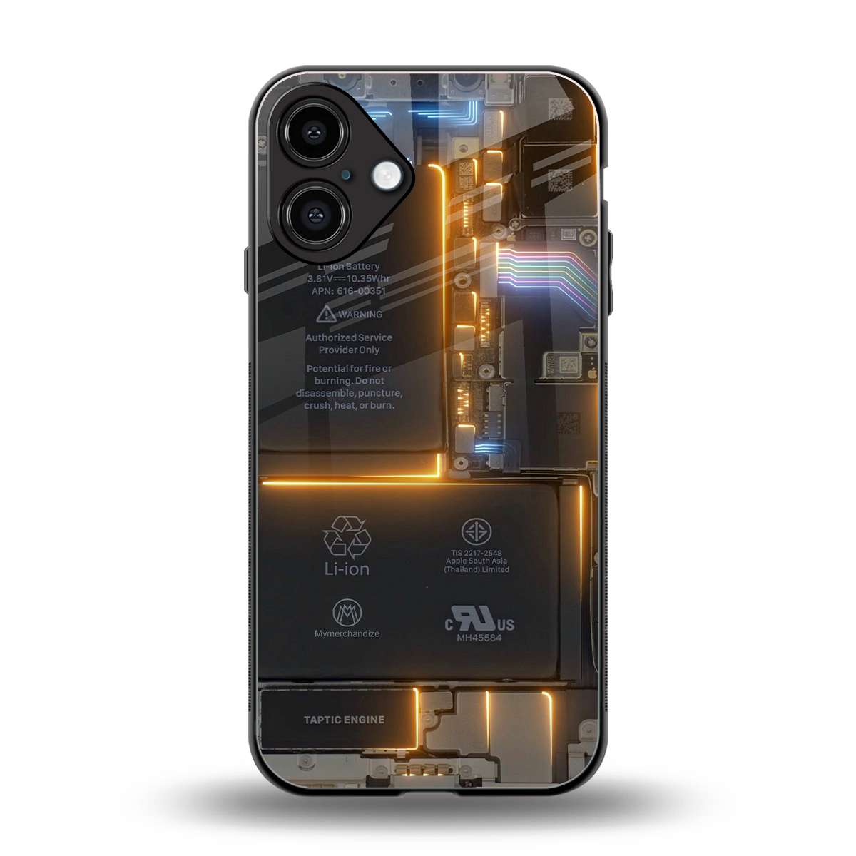 inside out back phone cover | glass case for iphone 16 plus