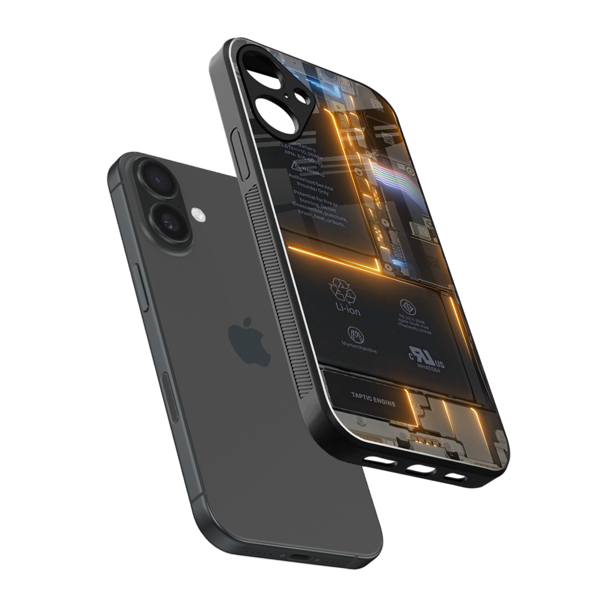inside out back phone cover | glass case for iphone 16 plus