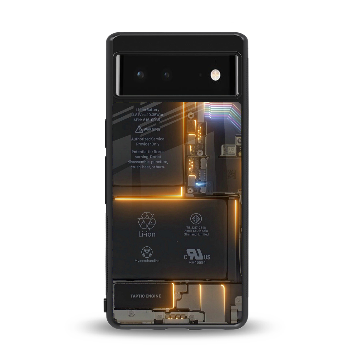 inside out back phone cover | glass case for Google Pixel 6A