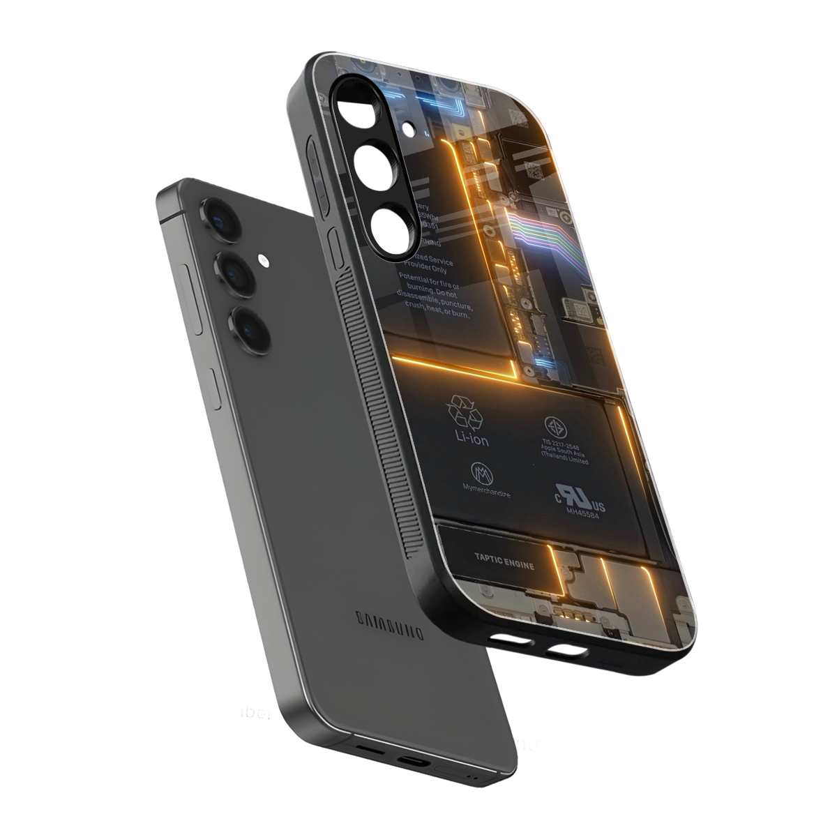 inside out back phone cover | glass case for samsung galaxy s23 plus