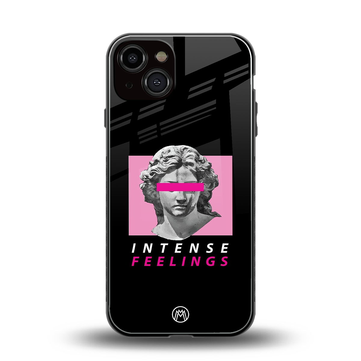 intense feelings back phone cover | glass case for iphone 13